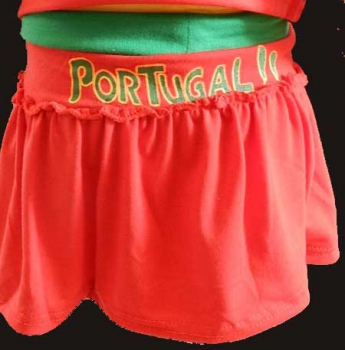 KINDER MÄDCHEN TRIKOT SET PORTUGAL ROT *SHIRT UND ROCK* Rot