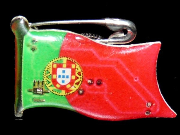 Blinki  LED Pin Flagge Portugal