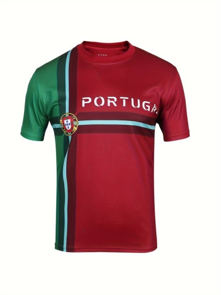 Herren PORTUGAL  Atmungsaktiv  Fußballtrikot