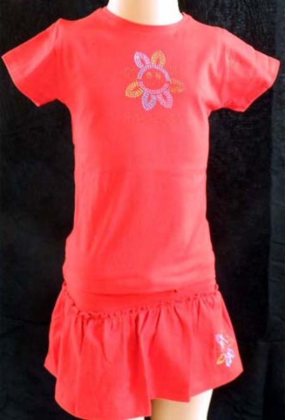 KINDER MÄDCHEN TRIKOT SET PORTUGAL ROT *SHIRT UND ROCK*01