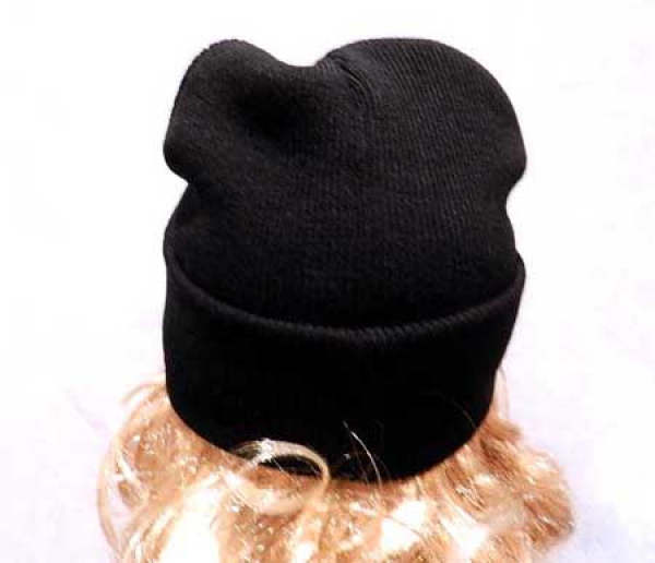 UNISEX STRICKMÜTZE MÜTZE CAP SCHWARZ PORTUGAL