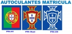 AUTO KENNZEICHEN AUFKLEBER *PORTUGAL*
